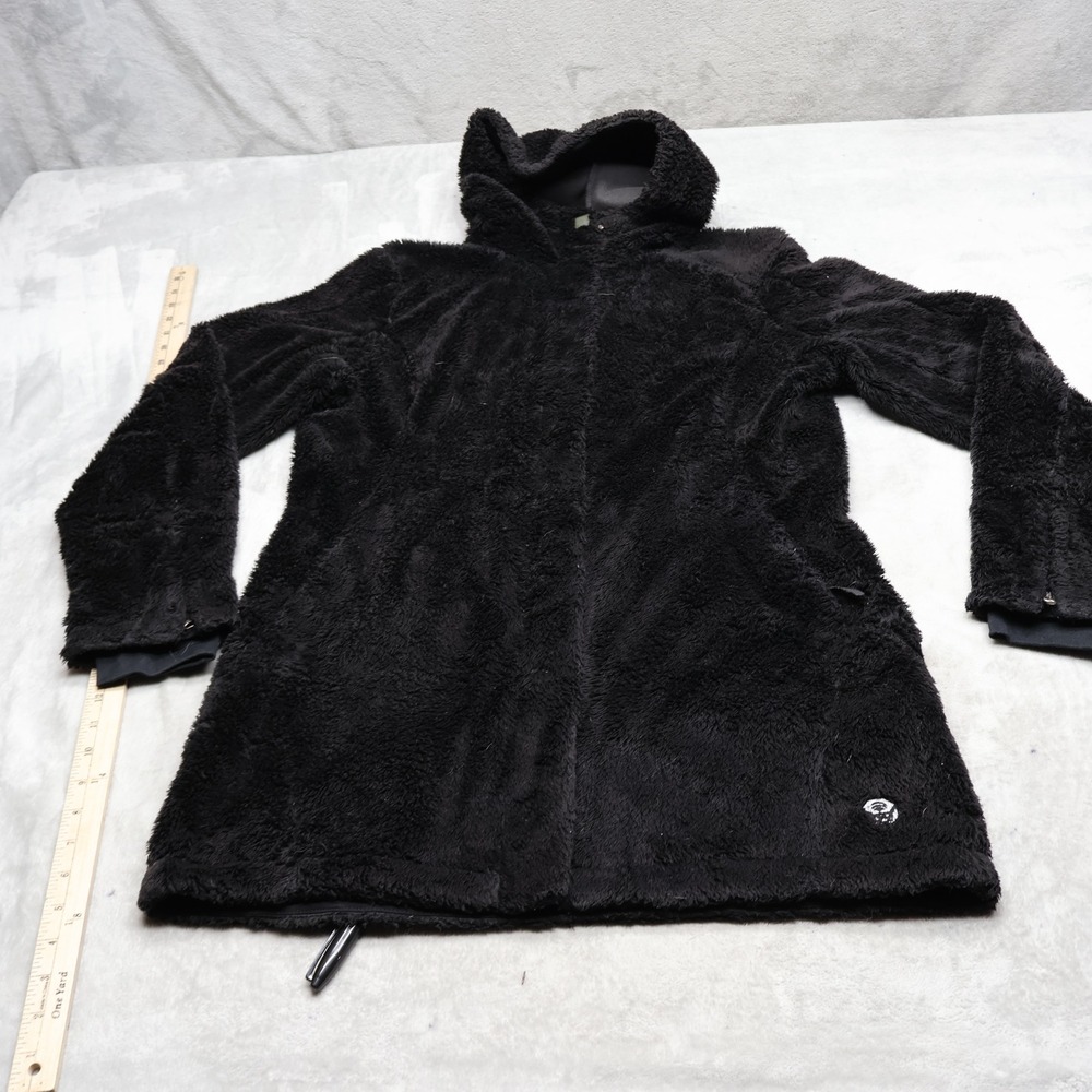 Mountain Hardwear Jacket Womens Medium Black Fleece Windstopper Gore Outdoor